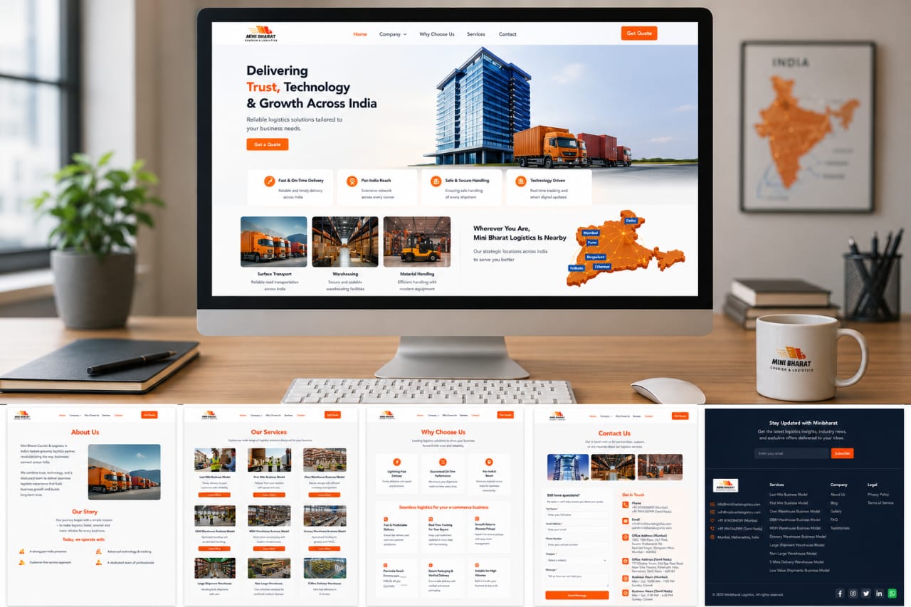 Homepage - franchise-focused hero section and CTA were designed for maximum lead capture